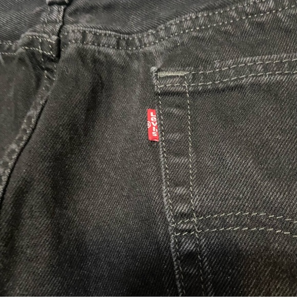 LEVI’S 505 Black Mens Bootcut Jeans EUC Size 40 x 29 - Picture 5 of 11
